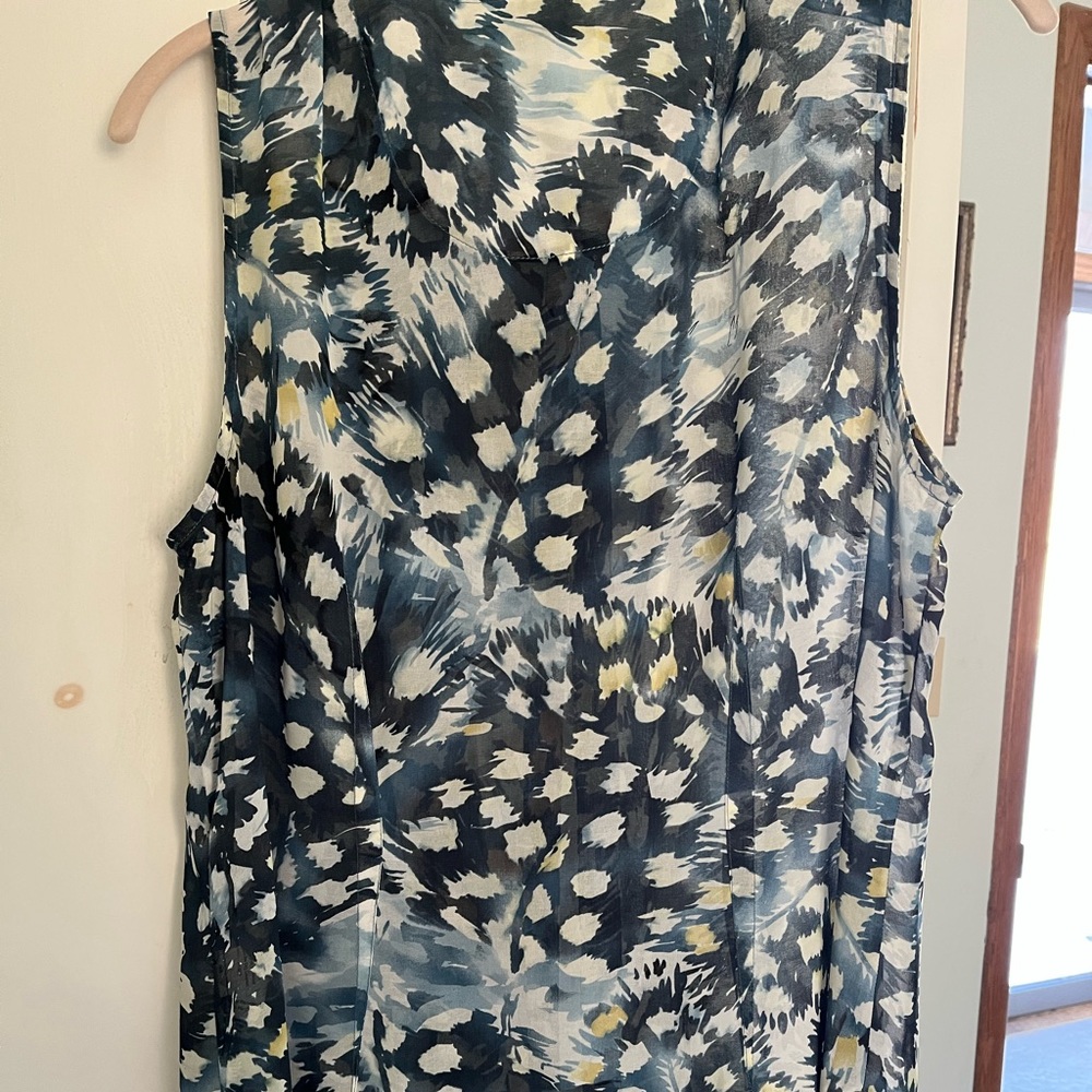Cabi button front sheer top